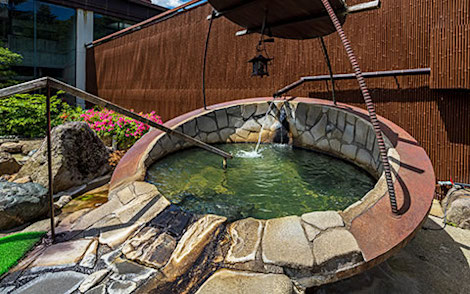 Open air hot spring